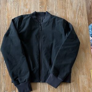 Lululemon Classic Black Bomber Jacket size 6